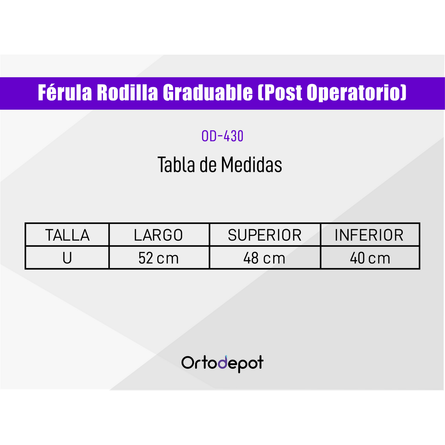 Férula para Rodilla Graduable