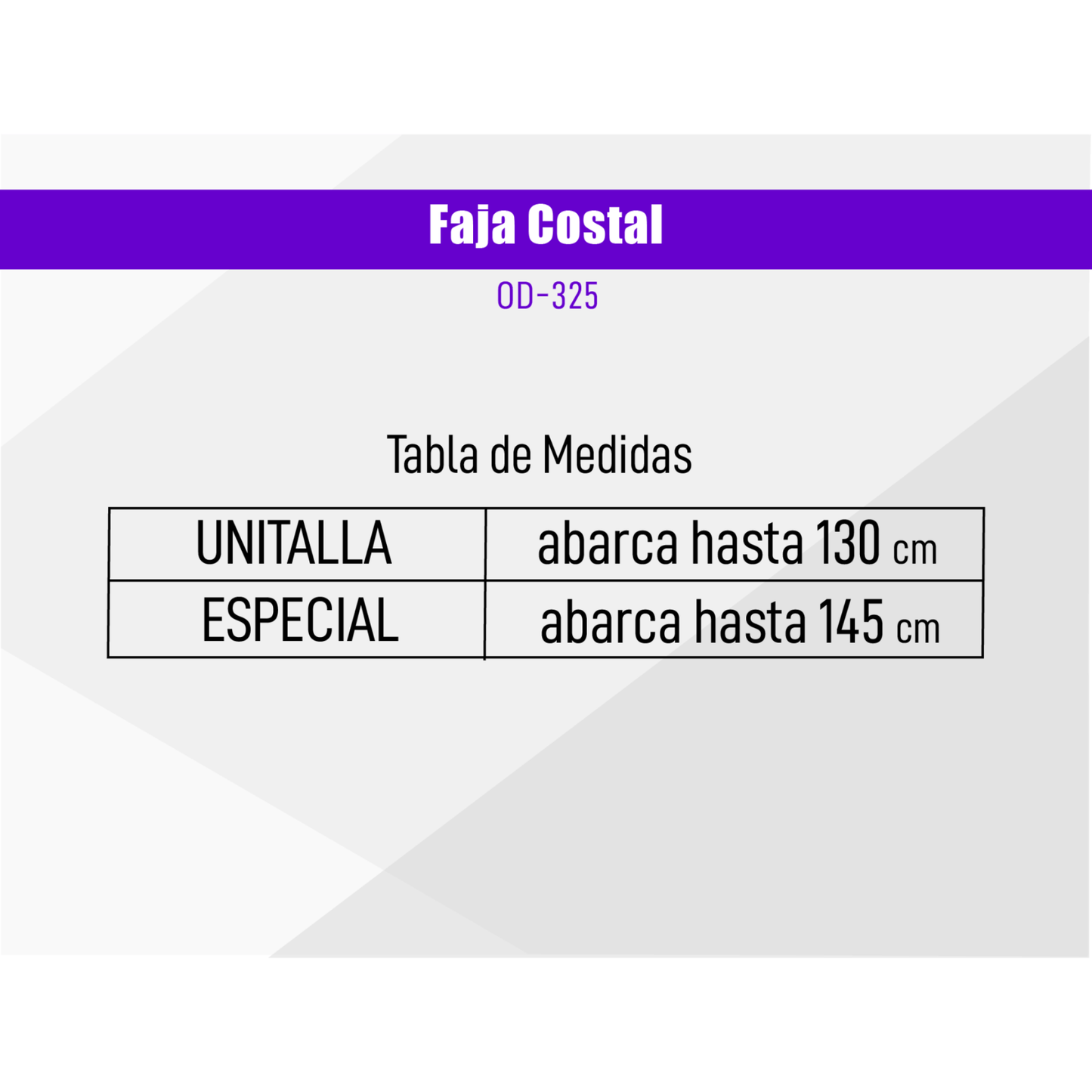 Faja Costal Transpirable