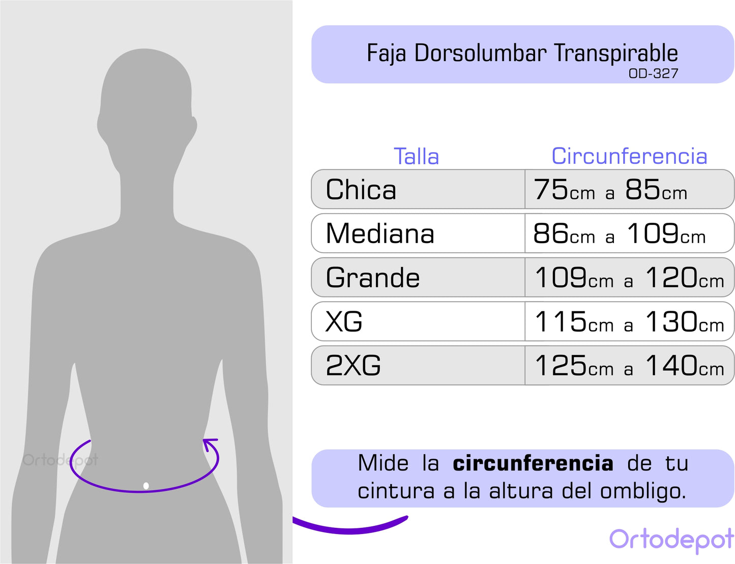 Faja Dorsolumbar Transpirable