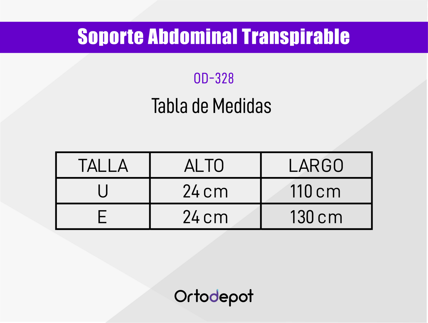 Soporte Abdominal Transpirable