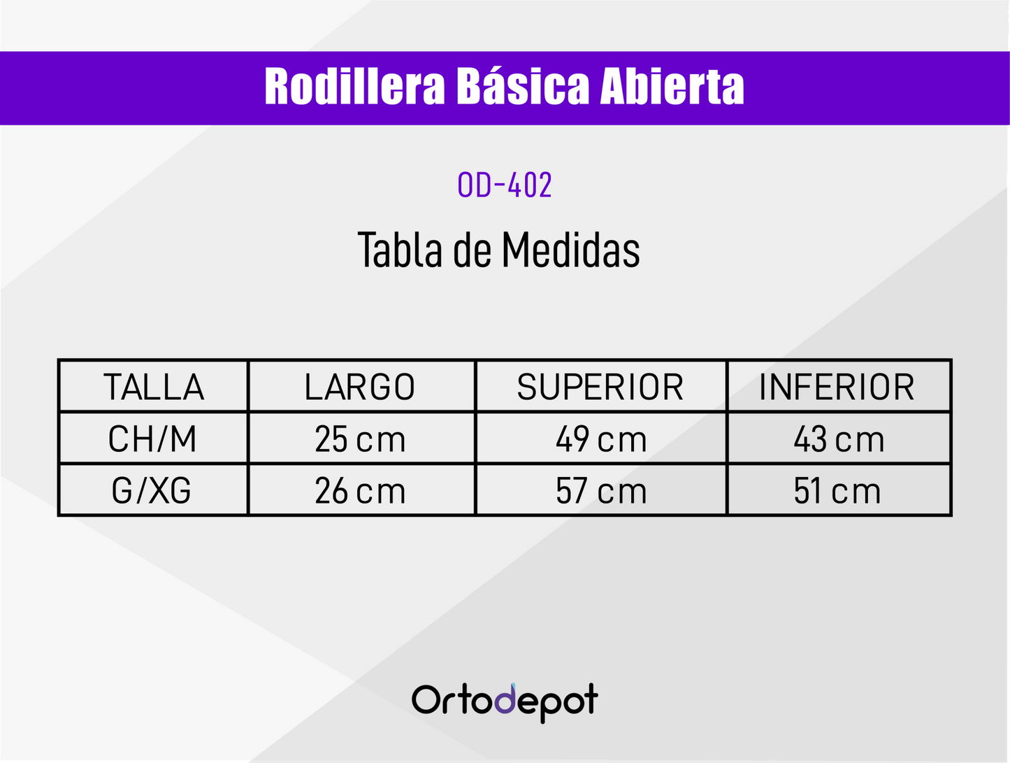 Rodillera Neopreno Abierta al Frente