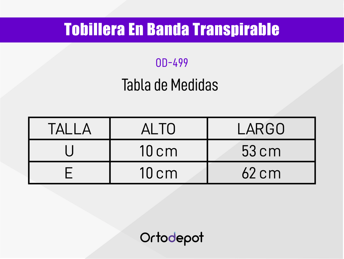 Banda para Tobillo Transpirable