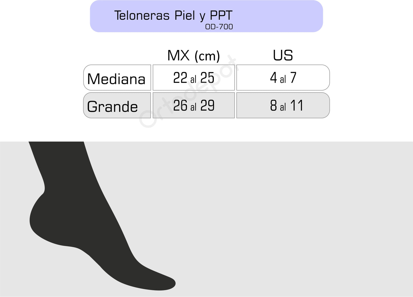 Talonera Espolón PPT y Piel